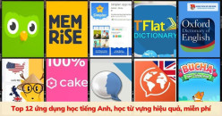 TUYỂN TẬP CÁC APP HỌC TIẾNG ANH