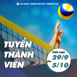 CLB Bóng Chuyền TMU - CHÍNH THỨC MỞ ĐƠN TUYỂN THÀNH VIÊN GEN 5 ĐỢT 1