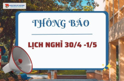 LỊCH NGHỈ LỄ 30/4 - 1/5