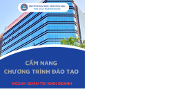 CẨM NANG CHƯƠNG TRÌNH ĐÀO TẠO NGÀNH QUẢN TRỊ KINH DOANH NĂM HỌC 2026-2027